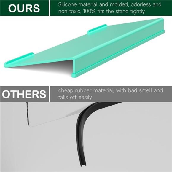 Ergonomic acrylic keyboard stand green computer desk riser typing wrist support - Picture 5 of 7